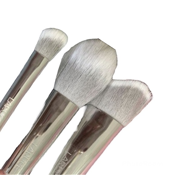 Laruce Beauty 3 piece pink contour brush set with limited edition pouch NEW - Picture 5 of 11